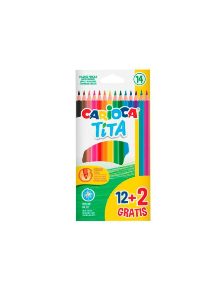 CAJA DE LÁPICES CARIOCA 12+2