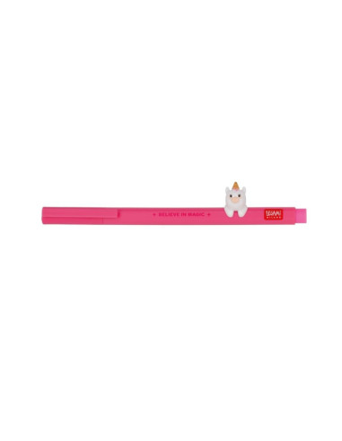 BOLÍGRAFO DE GEL ROSA UNICORNIO