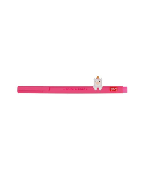 BOLÍGRAFO DE GEL ROSA UNICORNIO