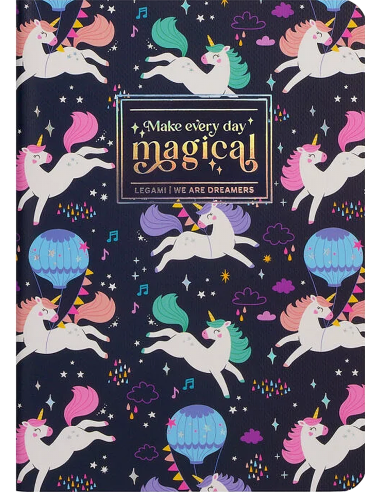 CUADERNO A6  RAYAS UNICORNIO