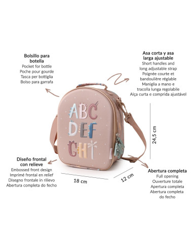 BOLSA MERIENDA TÉRMICA 3D LETTERS