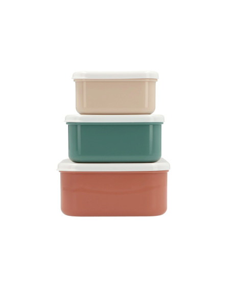 3 CAJAS DE ALMUERZO GEOMETRIC NATURE