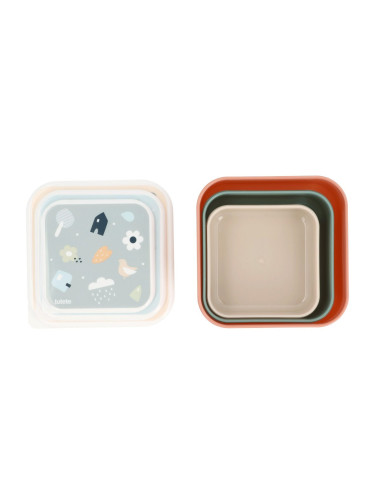 3 CAJAS DE ALMUERZO GEOMETRIC NATURE