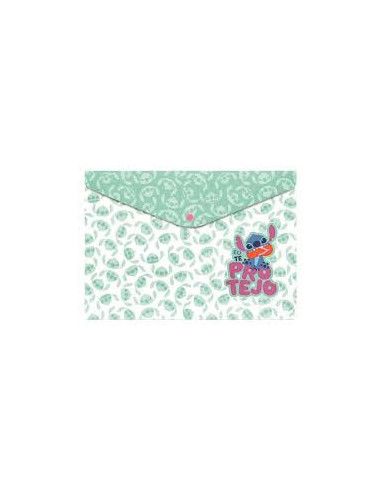 CARPETA SOBRE STITCH VERDE