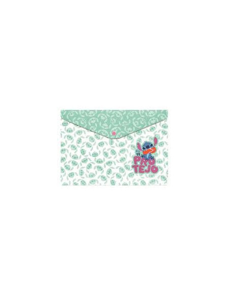 CARPETA SOBRE STITCH VERDE
