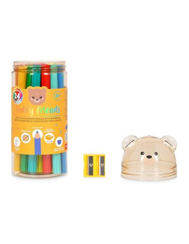 PACK 24 LÁPICES DE COLORES TEDDY BEAR