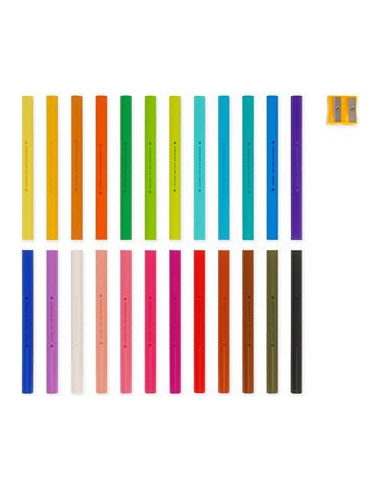 PACK 24 LÁPICES DE COLORES TEDDY BEAR