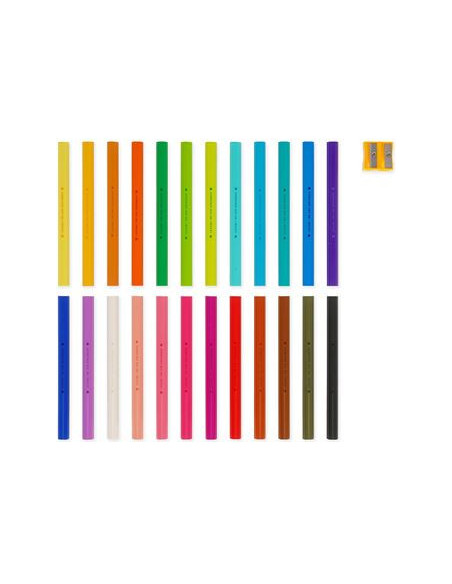 PACK 24 LÁPICES DE COLORES TEDDY BEAR