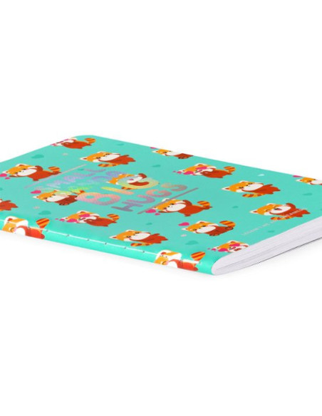 CUADERNO A6 RAYAS RED PANDA