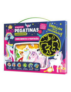 MALETÍN PEGATNAS LUMINISCENTES UNICORNIO