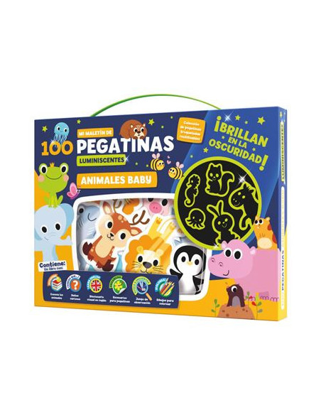 MALETÍN PEGATINAS LUMINISCENTES ANIMALES
