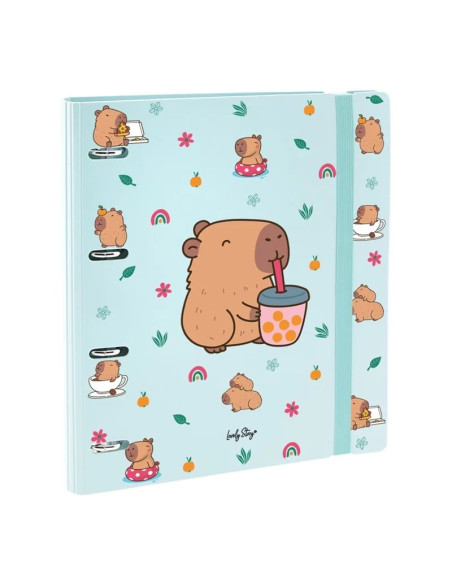 ARCHIVADOR MINT BUBBLE TEA CAPIBARA
