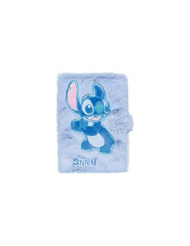 CUADERNO A5 FLUFFY STITCH AZUL