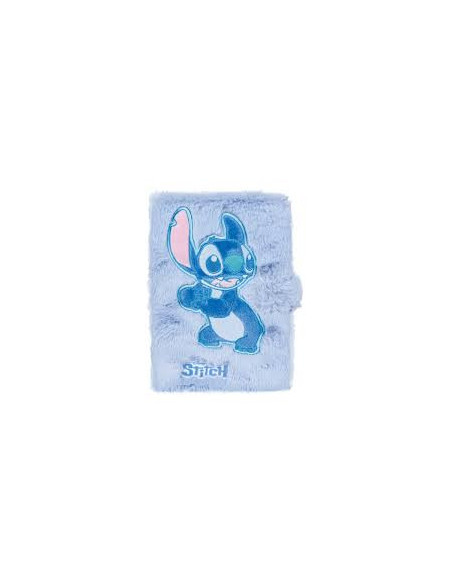 CUADERNO A5 FLUFFY STITCH AZUL