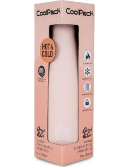 BOTELLA ISOTÉRMICA PASTEL PEACH