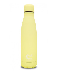 BOTELLA ISOTÉRMICA PASTEL AMARILLO 2