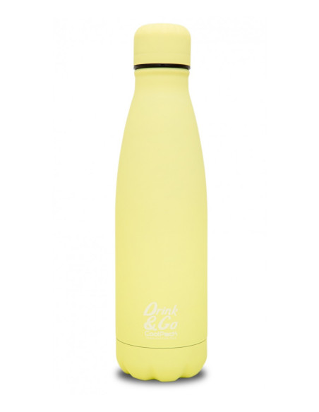 BOTELLA ISOTÉRMICA PASTEL AMARILLO