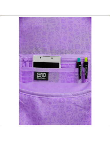 MOCHILA ESCOLAR JUVENIL RIDER POWDER LILA