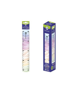 REGLA FLEXIBLE RAINBOW 20CM