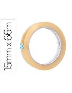 CINTA ADHESIVA TRANSPARENTE 66 MT x 15 MM
