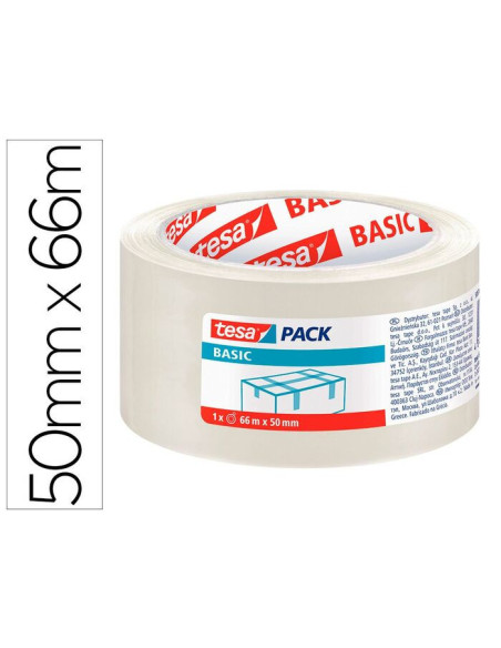 CINTA TESA TRANSPARENTE BASIC 66 X 50 MM