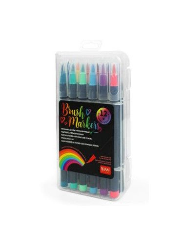 SET 12 ROTULADORES BRILLANTES