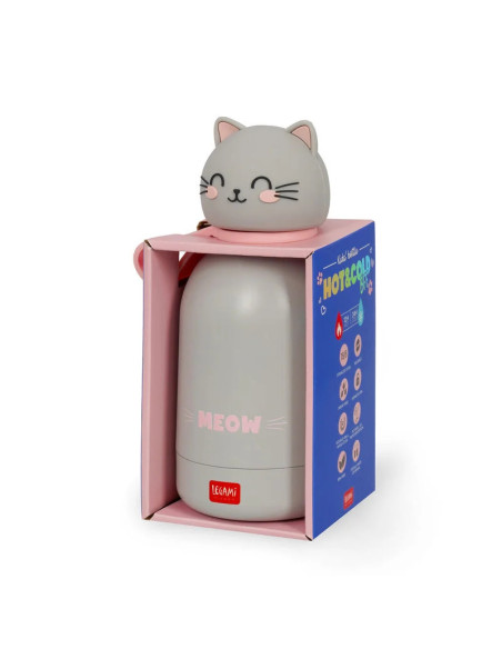 BOTELLA TÉRMICA NIÑOS 350ML - MEOW