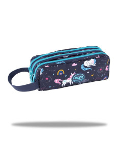 ESTUCHE 3 COMPARTIMENTOS UNICORNIO