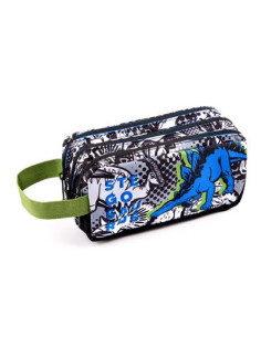 ESTUCHE 3 COMPARTIMENTOS T-REX