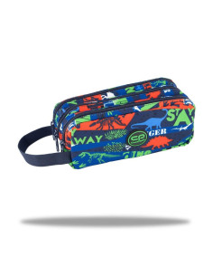 ESTUCHE 3 COMPARTIMENTOS HAPPY DINO