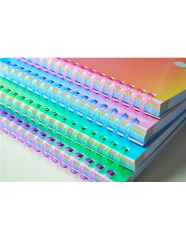 CUADERNO A4 PASTEL DEGRADADO