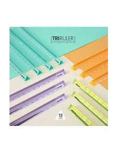 REGLA TRIÁNGULAR 15 CM 2