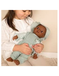 CONJUNTO DE ROPA VERDE PARA MUÑECA LD