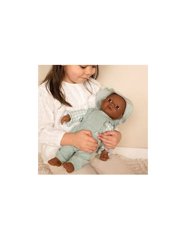 CONJUNTO DE ROPA VERDE PARA MUÑECA LD