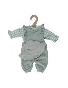 CONJUNTO DE ROPA VERDE PARA MUÑECA LD 2