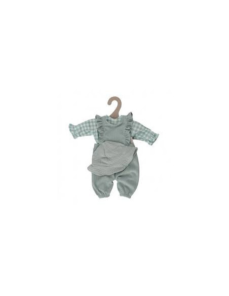 CONJUNTO DE ROPA VERDE PARA MUÑECA LD
