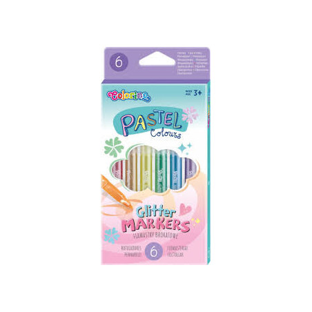 ROTULADORES GLITTER PASTEL