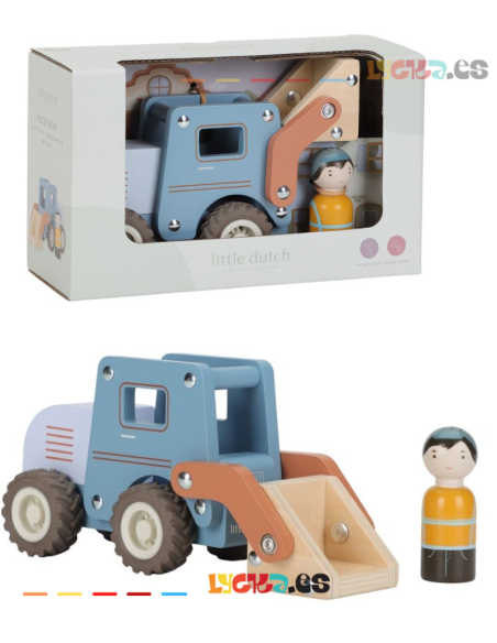 EXCAVADORA DE MADERA LITTLE DUTCH EXCAVADORA DE MADERA LITTLE DUTCH