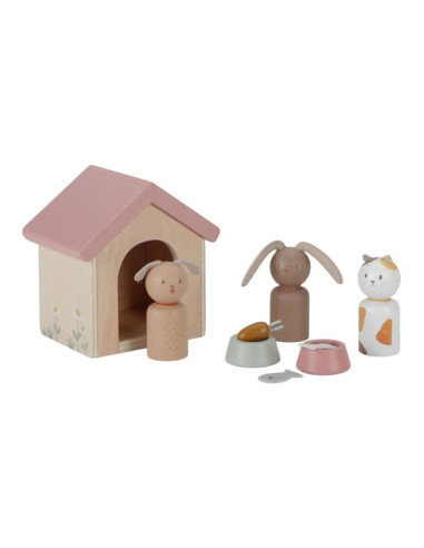 SET DE MASCOTAS PARA CASA DE MUÑECAS LITTLE DUTCH