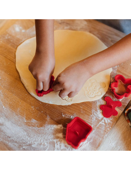 SET DE 5 MOLDES PARA GALLETAS CON SELLO