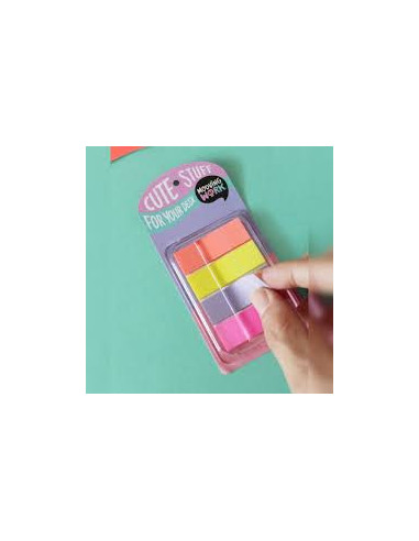 MARCAPÁGINAS ADHESIVO FLÚOR