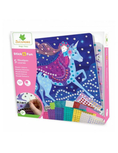 5 MOSAICOS UNICORNIOS