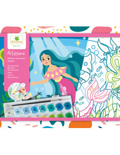 PINTA CON NÚMEROS SIRENAS