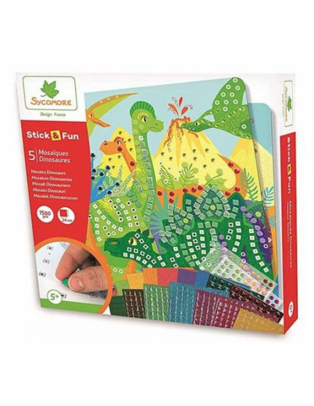 5 MOSAICOS DINOSAURIOS