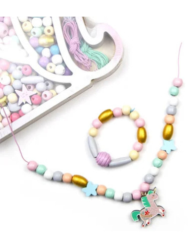 PACK PARA HACER PULSERAS Y COLLARES UNICORNIO