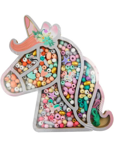 PACK PARA HACER PULSERAS Y COLLARES UNICORNIO