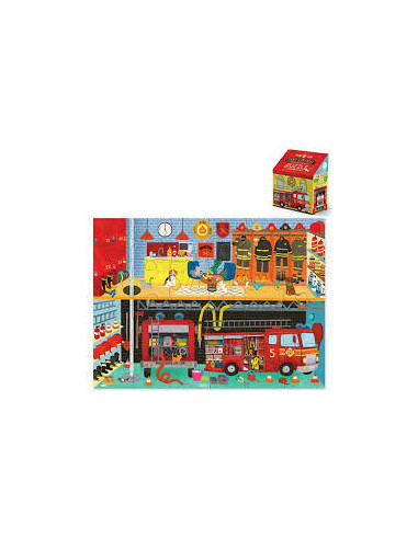 PUZZLE CASITA BOMBEROS 24PCS
