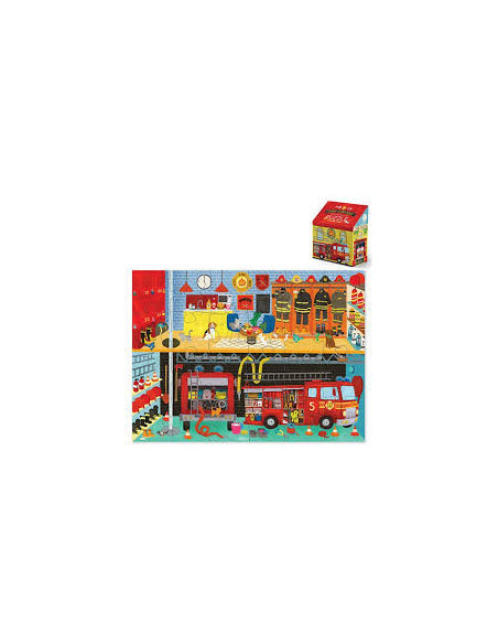 PUZZLE CASITA BOMBEROS 24PCS