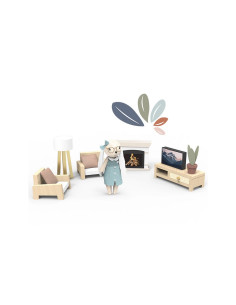 SALÓN PARA CASITA DE MADERA CONEJITO