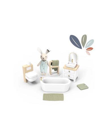 BAÑO PARA CASITA DE MADERA CONEJITO